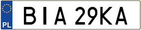 Trailer License Plate